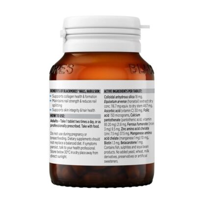 Blackmores Nails Hair and Skin 60/120/180 Tablets - Image 2