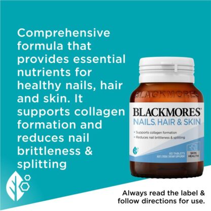 Blackmores Nails Hair and Skin 60/120/180 Tablets - Image 4