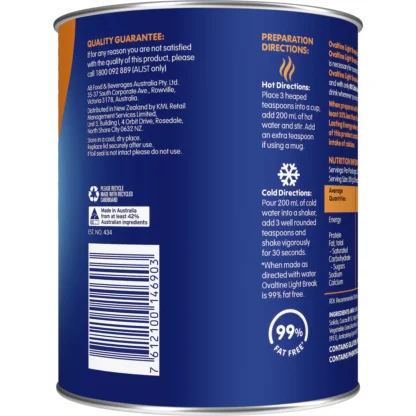Ovaltine Chocolate Light Break Energy Drink 400g - Image 3